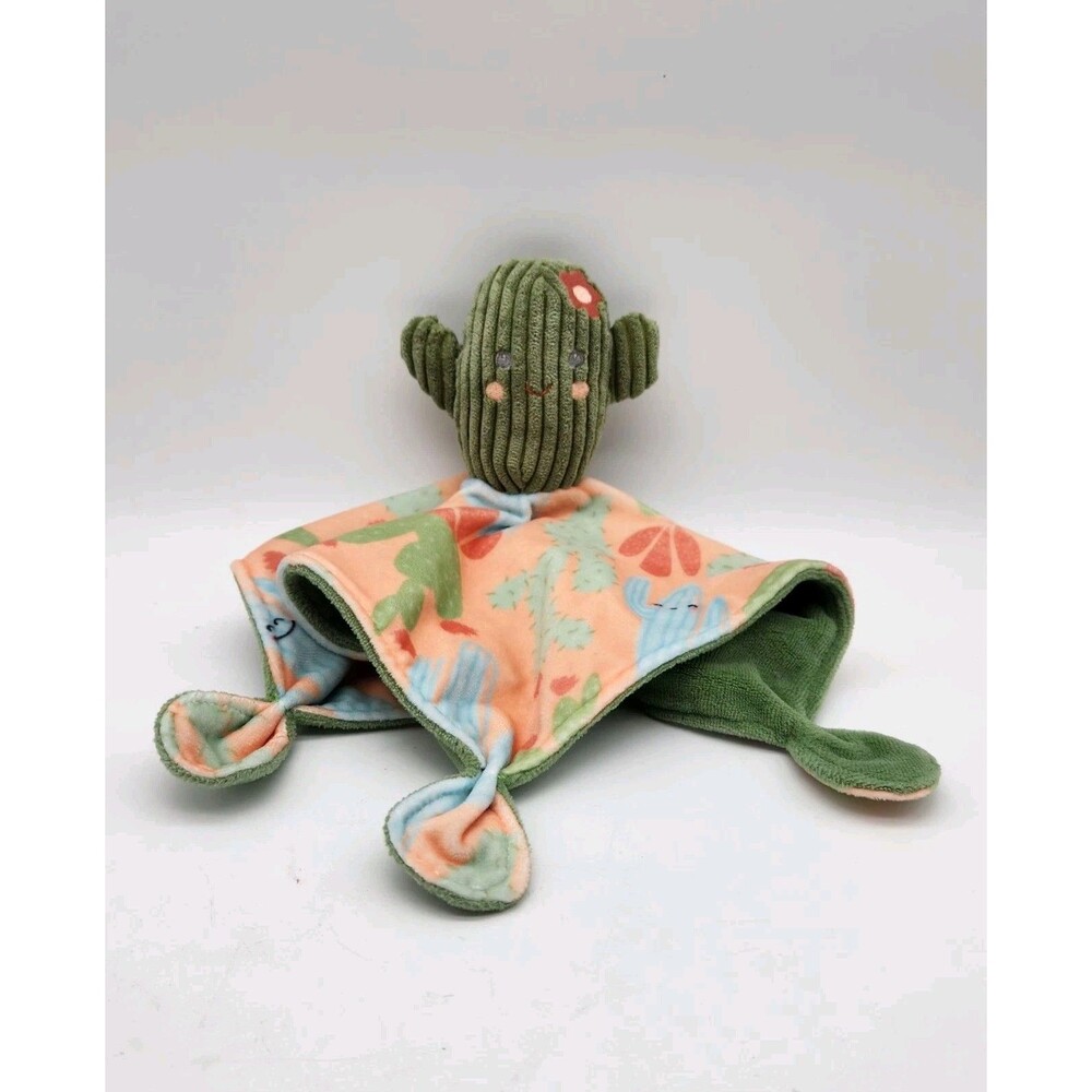 Mary Meyer Cactus Lovey Security Blanket Toy Knotted Corners Pastels 9.5 Inch